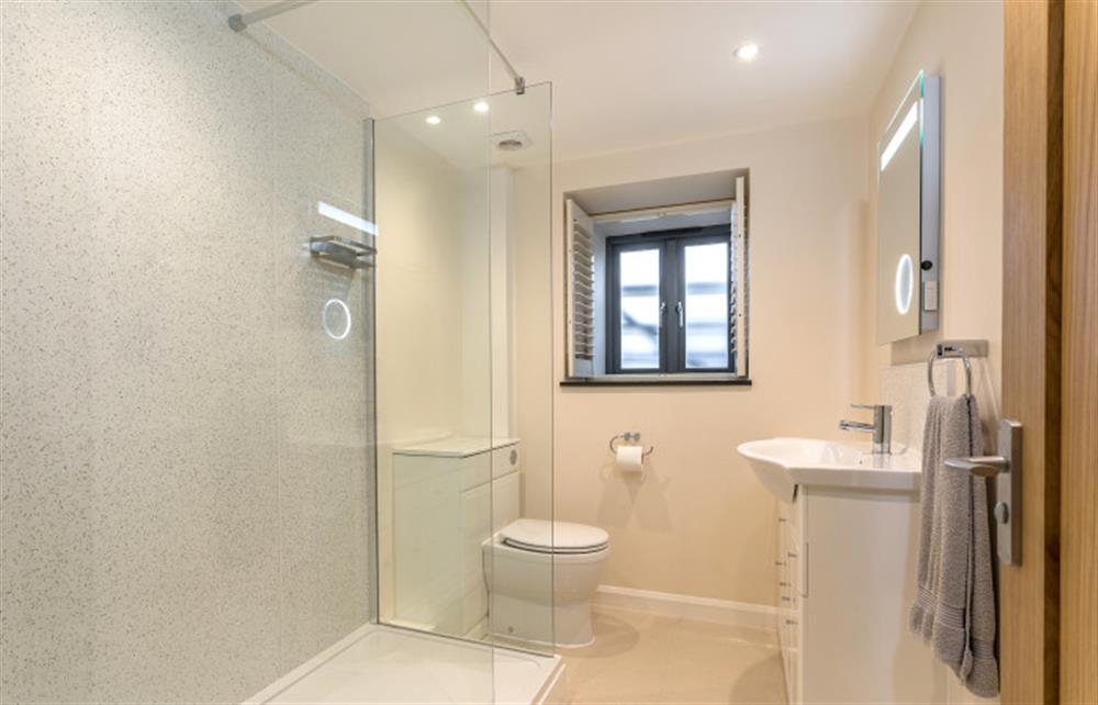 The master en-suite shower room at Trewethan Barn, Tintagel