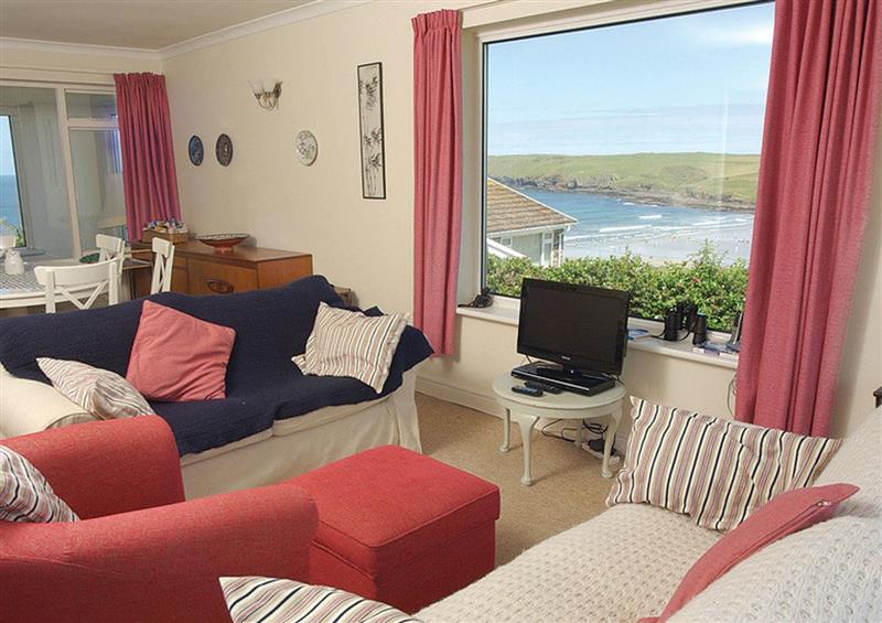 This is the living room at Trewint, Polzeath