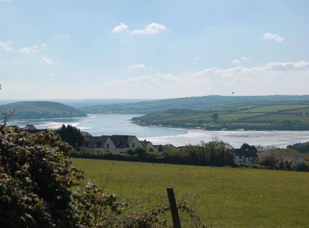 Camel estuary at Trewithen Bungalow in St Merryn, near Padstow, Cornwall