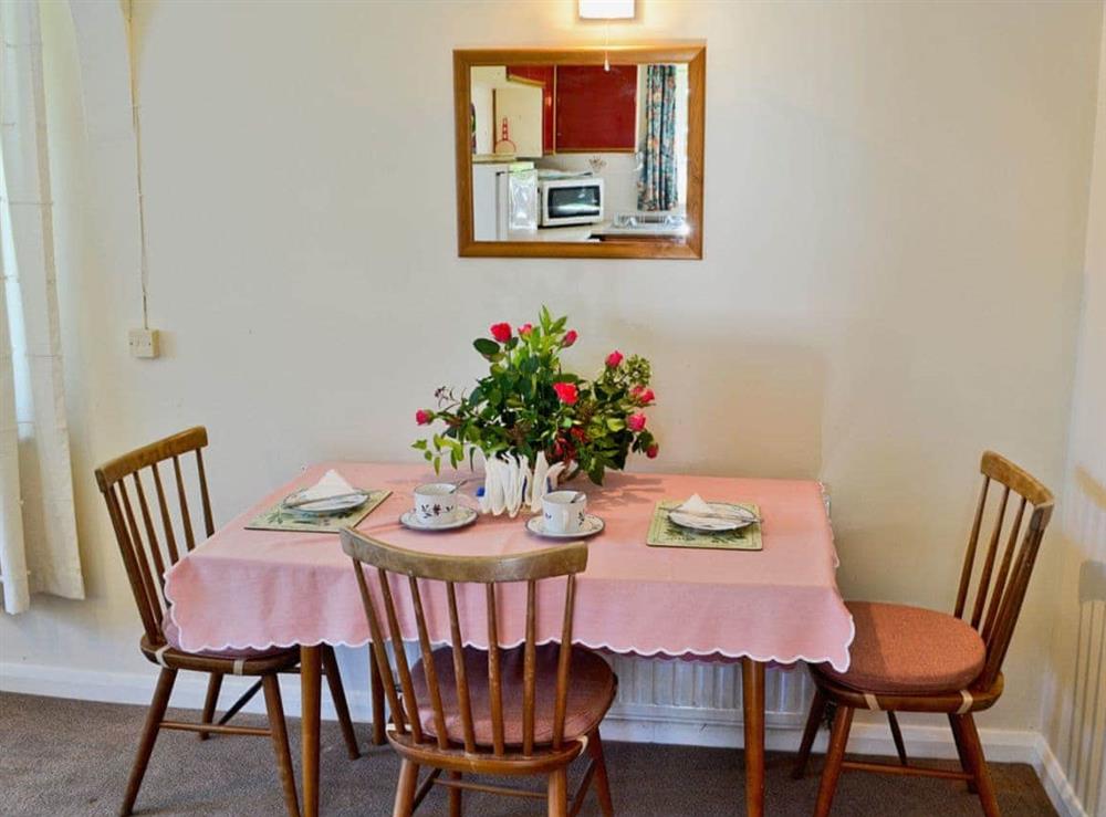 Dining Area at Trewithen Bungalow in St Merryn, near Padstow, Cornwall