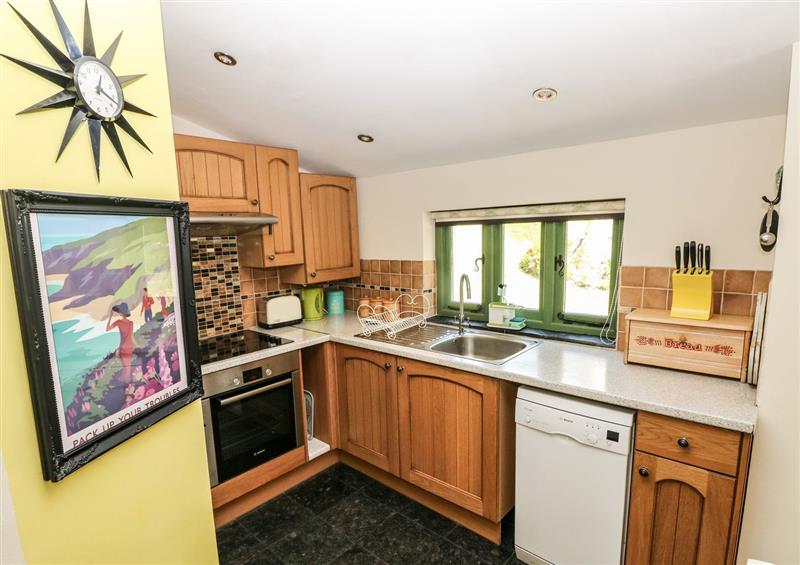 This is the kitchen at Trewrach Cottage, Dinas Cross