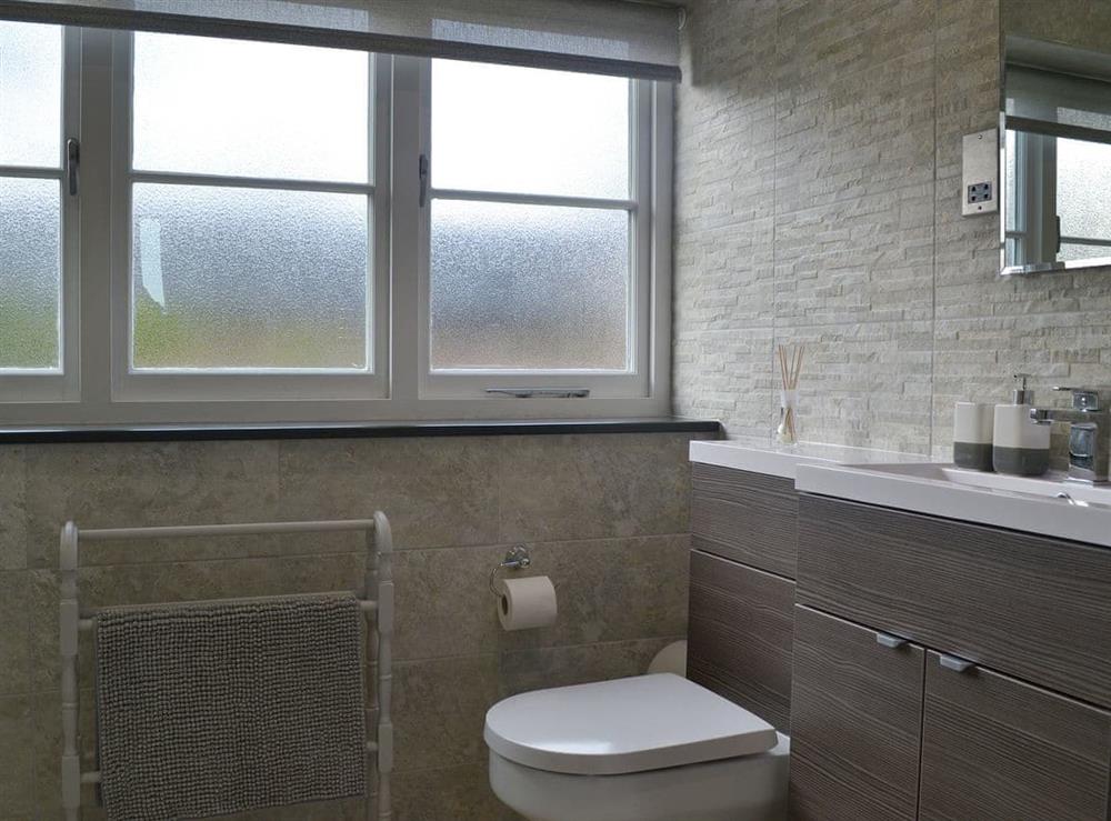 Bathroom at Trezeal View in North Hill, Cornwall