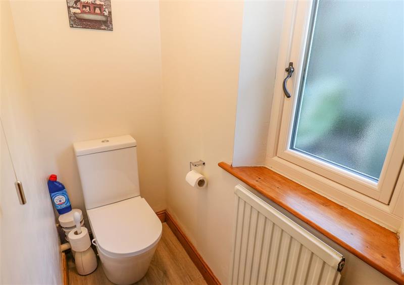 This is the bathroom at Trickett Gate Cottage, Castleton