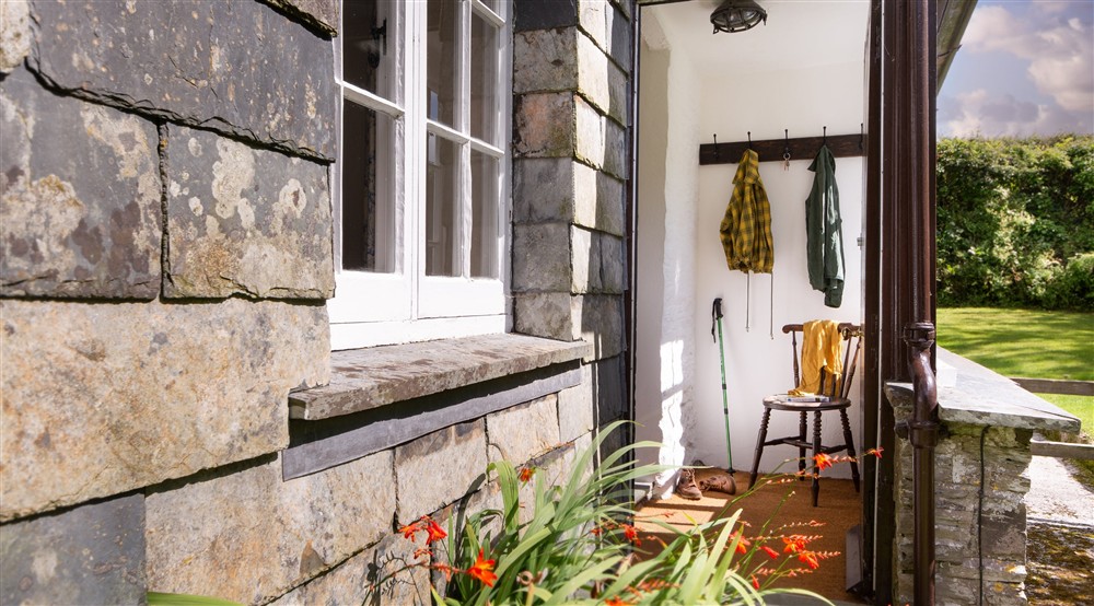 The entrance at Triggabrowne Cottage in Lanteglos-by-fowey, Cornwall