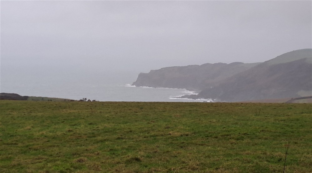 Lansallos winter landscape at Triggabrowne Meadow Cottage in Lanteglos-by-fowey, Cornwall
