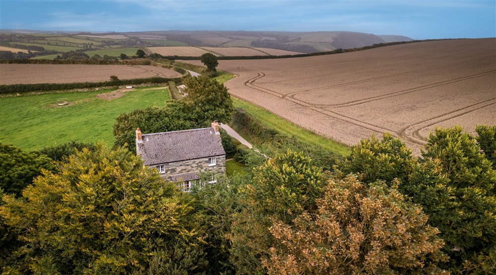The area surrounding Triggabrowne Meadow Cottage, Cornwall at Triggabrowne Meadow Cottage in Lanteglos-by-fowey, Cornwall
