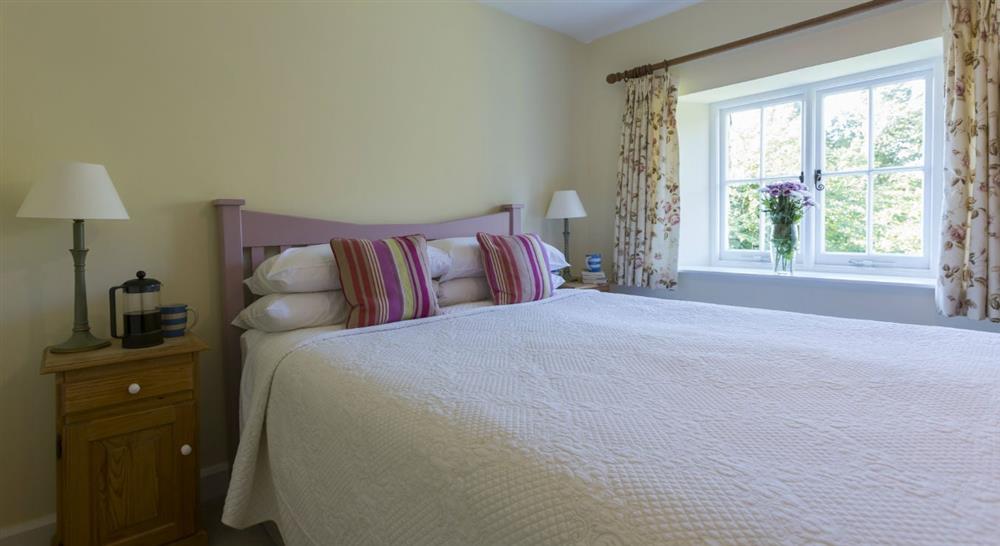 The double bedroom at Triggabrowne Meadow Cottage in Lanteglos-by-fowey, Cornwall