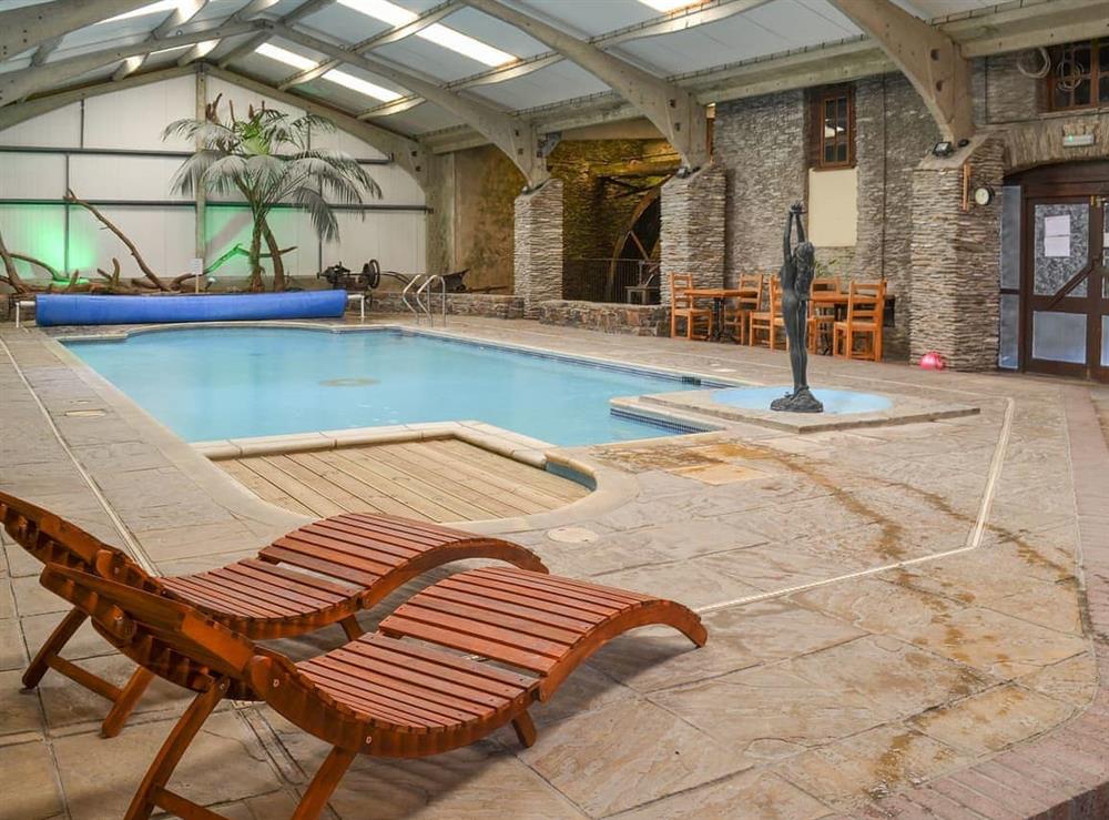 Shared indoor swimming pool at Paddock Cottage, 
