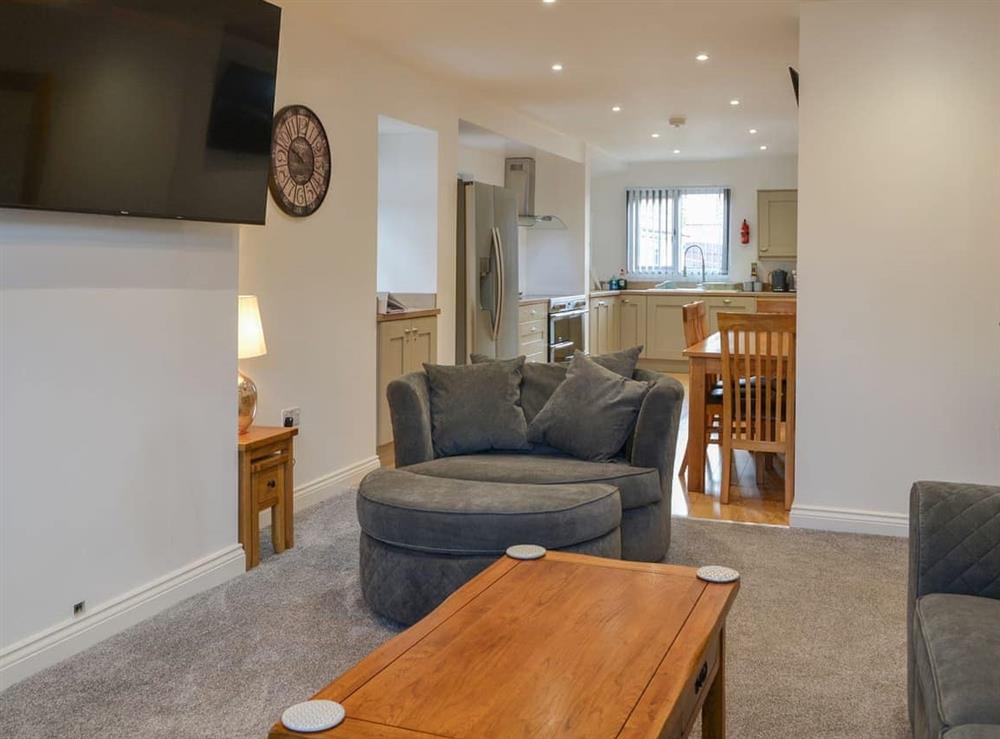Open plan living space at Trinity Avenue Cottage in Bridlington, North Humberside