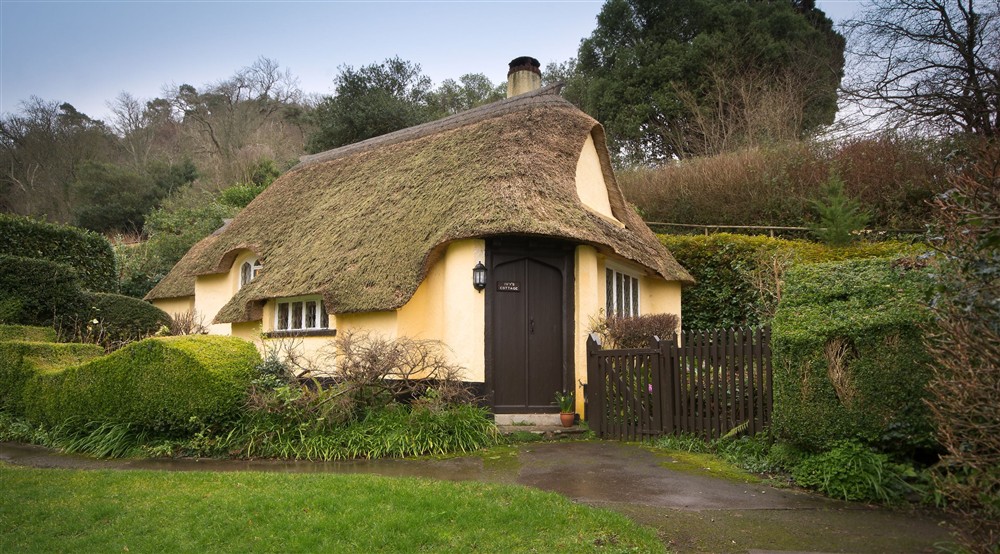 The exterior of Ivys Cottage, Somerset at Trinity Cottage in Exeter, Devon