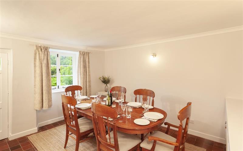 The dining area at Trinity Cottage, Roadwater
