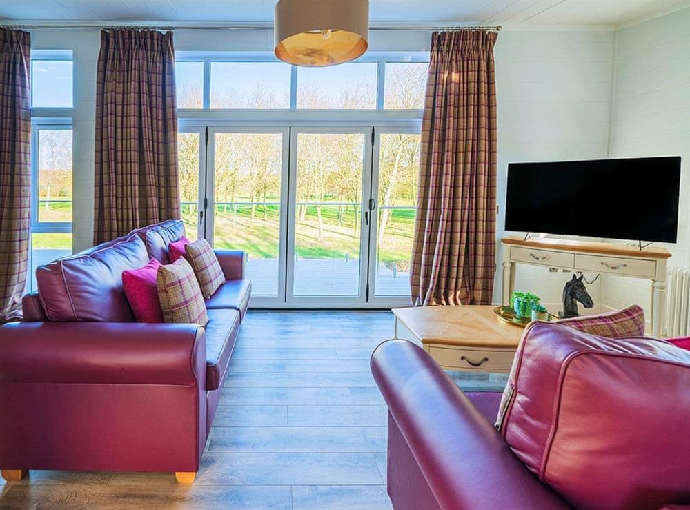 Living area at Trinity Lodge in Bourn, Cambridgeshire