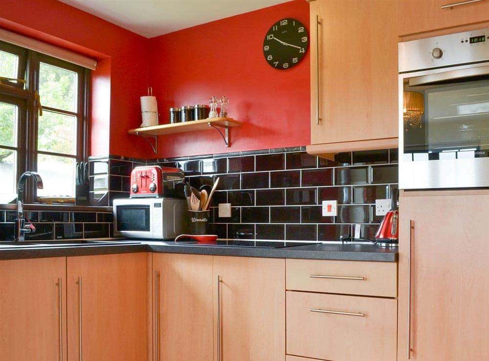 Well-appointed kitchen at Tripp Cottage in St Neot, near Liskeard, Cornwall