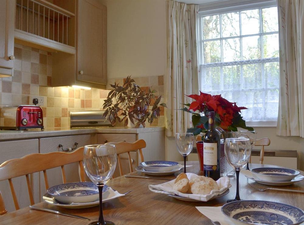 Well presented kitchen/ dining room at Tristans in Lostwithiel, Cornwall