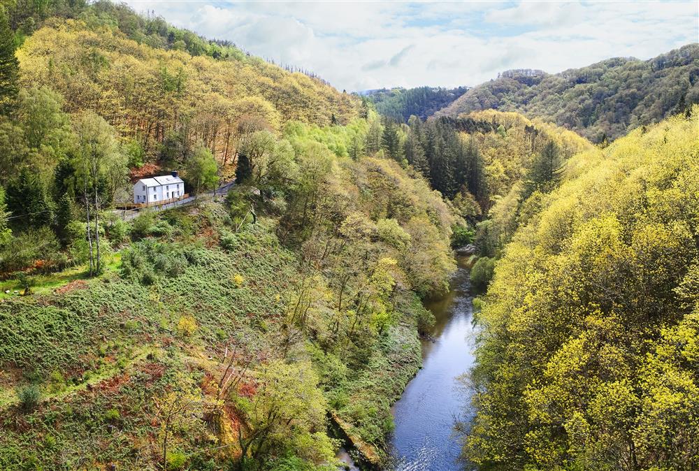 Nestled among the trees with views of the mountain stream at Troedrhiwfawr, Aberystwyth