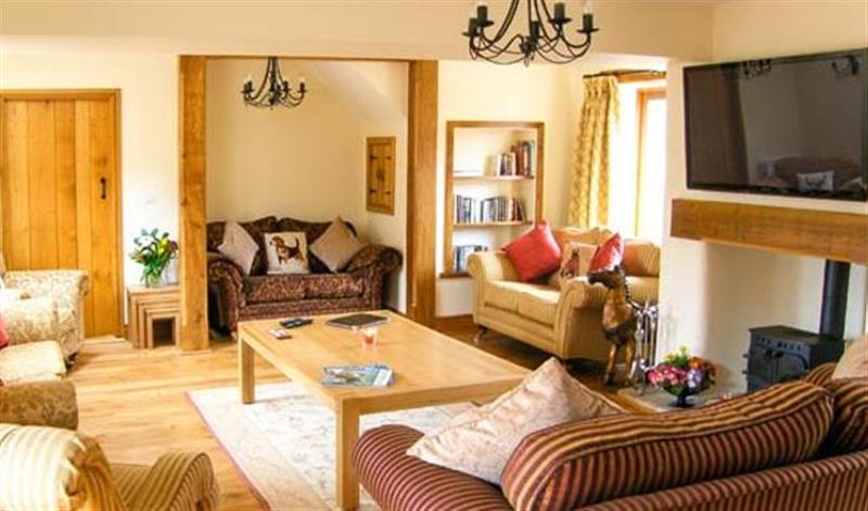 The living area at Troopers Barn, Church Stretton