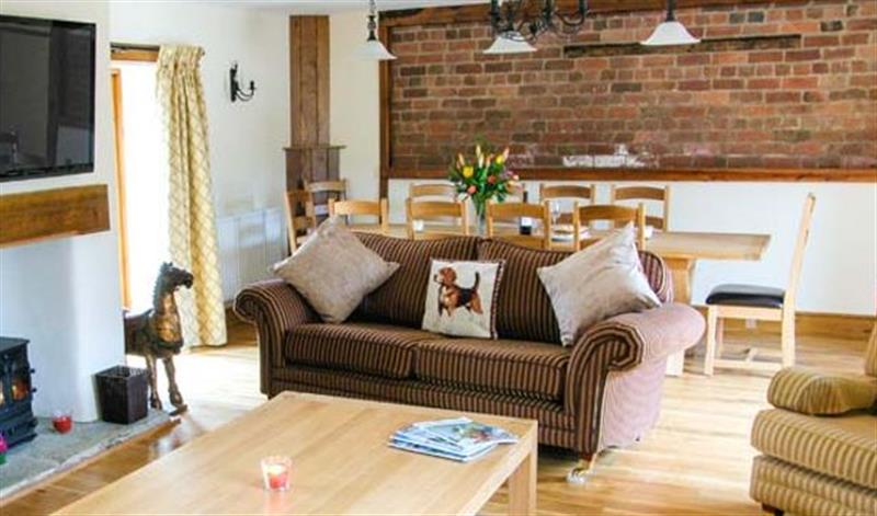 The living room at Troopers Barn, Church Stretton