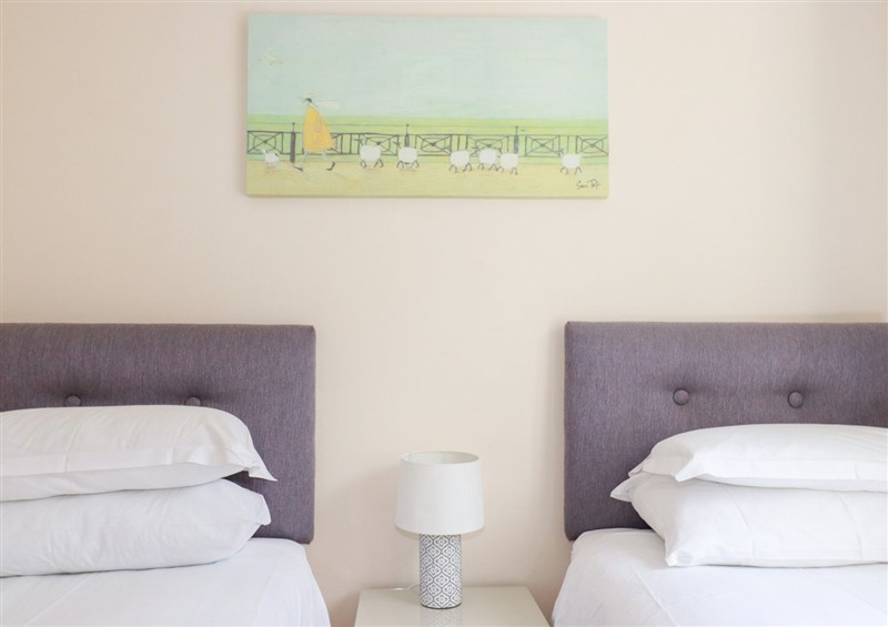 One of the bedrooms at Trouts Reach, Goldenbank near Budock Water
