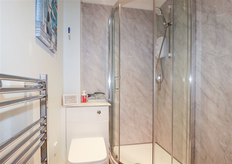 This is the bathroom at Trouts Reach, Goldenbank near Budock Water