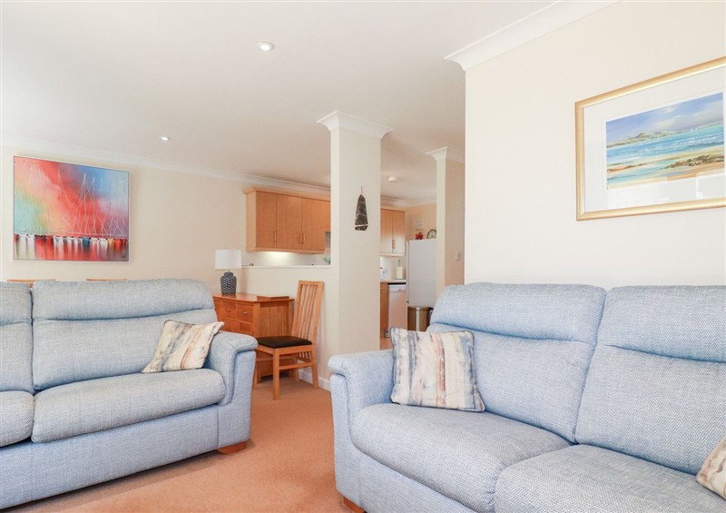 This is the living room at Trouts Reach, Goldenbank near Budock Water