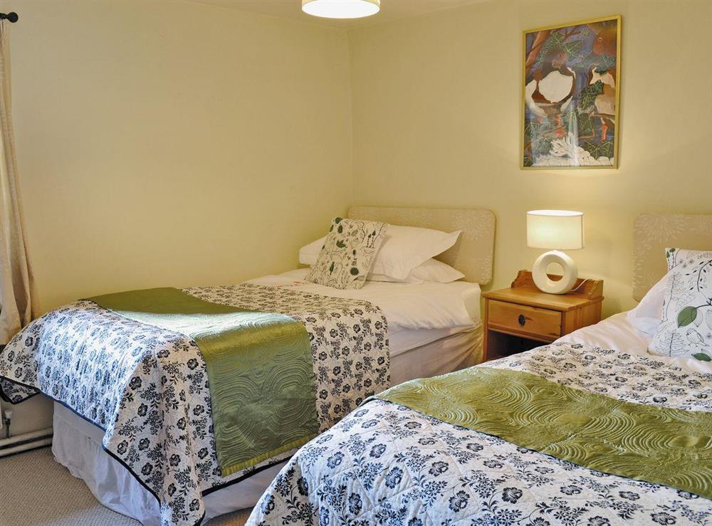 Charming twin bedroom at Trowley Farmhouse in near Painscastle, Hay-on-Wye, Powys