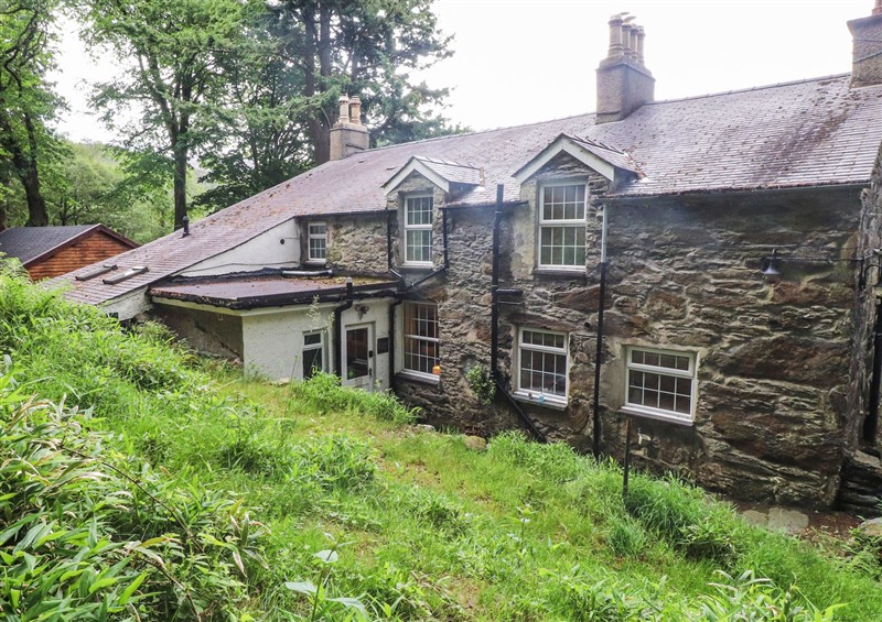Outside Tryfan Cottage at Tryfan Cottage, Nant Gwynant