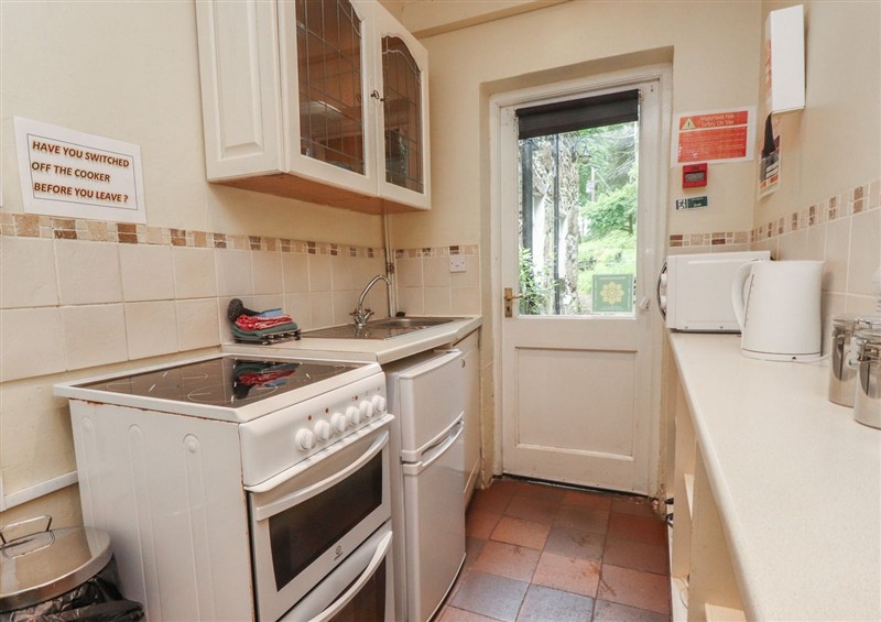 This is the kitchen at Tryfan Cottage, Nant Gwynant