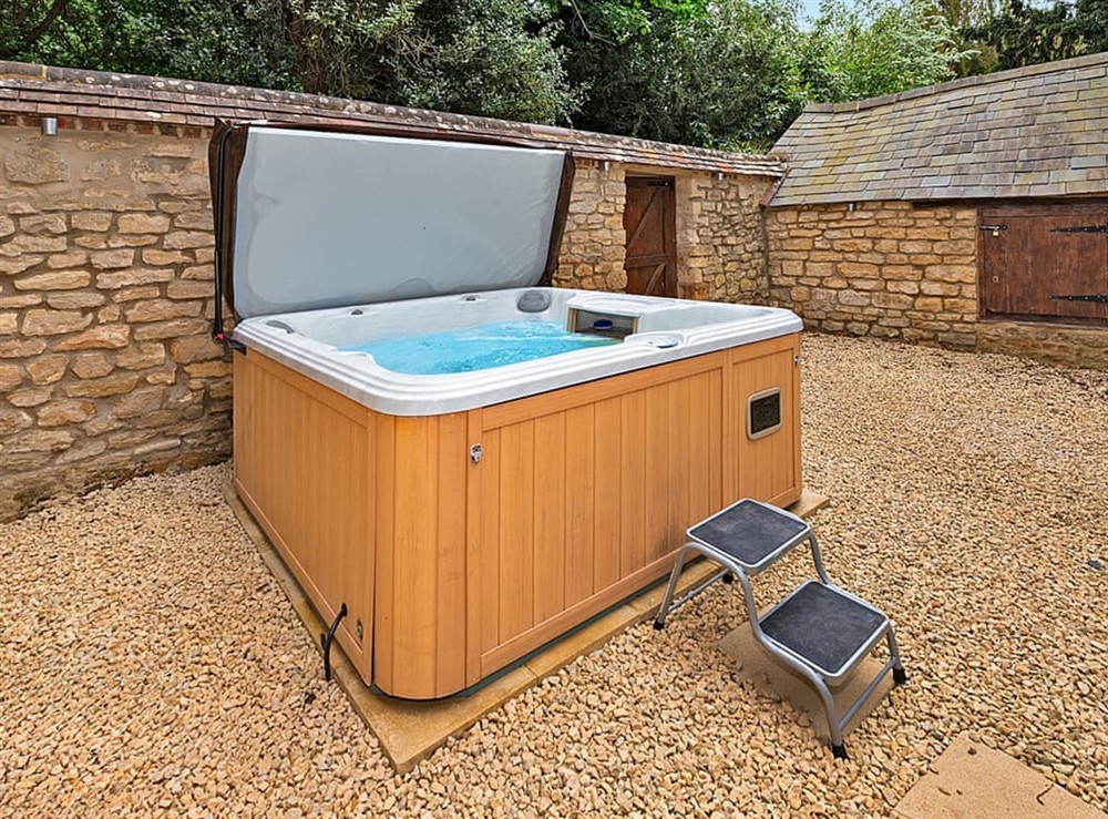 Hot tube only available between April-September at TtichÂ Manor in Wolverton, near Milton Keynes, Buckinghamshire