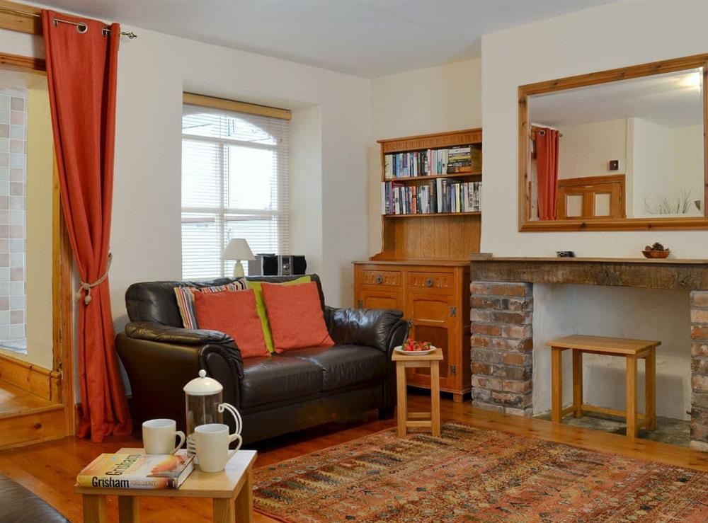 Comfortable living room at Tucked Away Cottage in Appledore, near Bideford, Devon