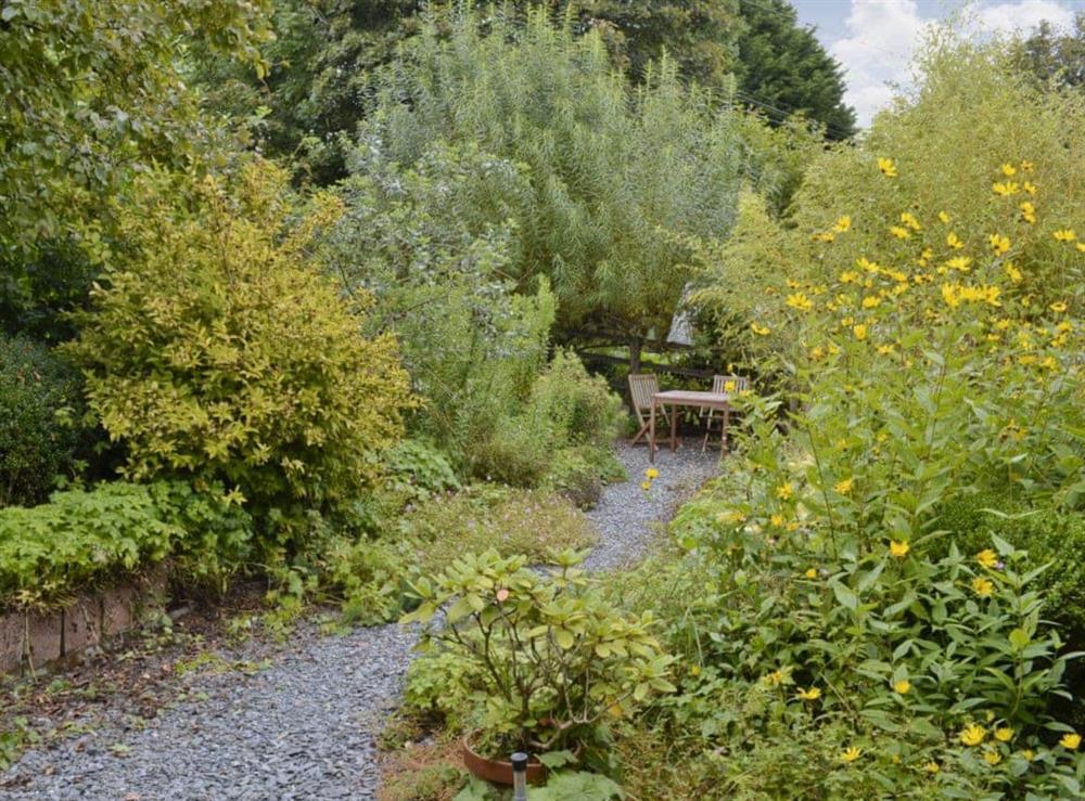 Garden at Tucked Away in Linkinhorne, near Callington, Cornwall