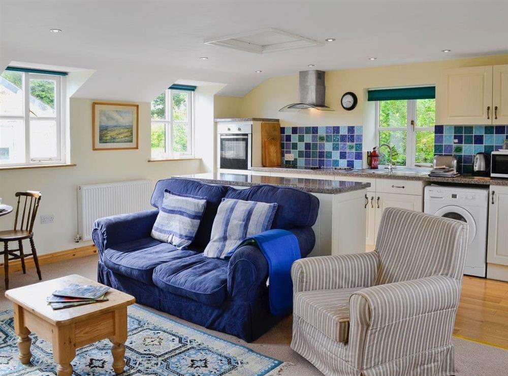 Open plan living/dining room/kitchen at Tucked Away in Linkinhorne, near Callington, Cornwall