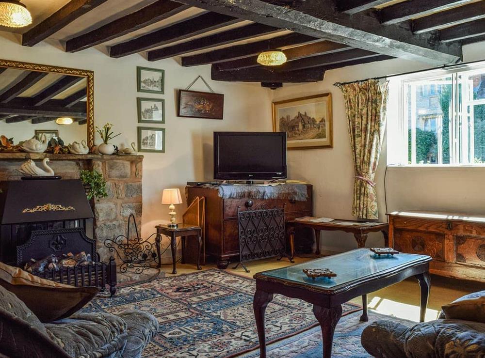 Living room at Tudor Cottage in Barton, Warwickshire