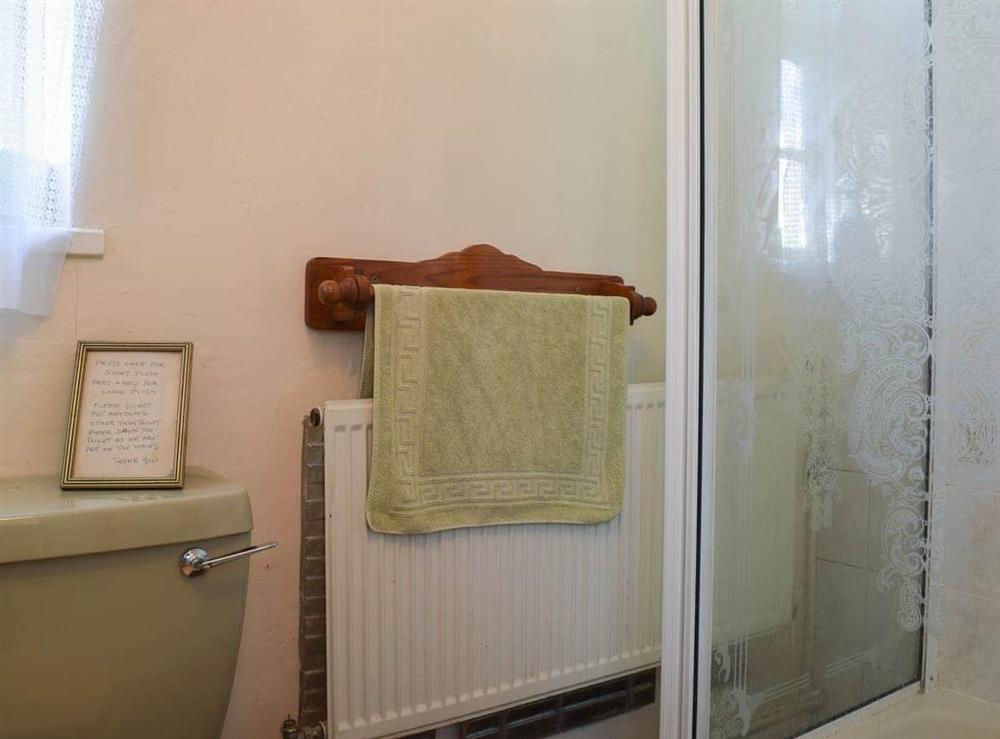 Shower room at Tudor Cottage in Barton, Warwickshire