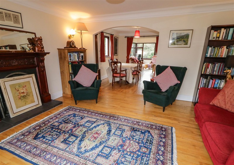Relax in the living area at Tudor Lodge, Bryansford near Newcastle