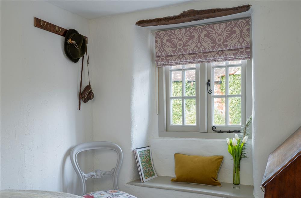 The cute window seat at Tudor Rose Cottage, Stourpaine
