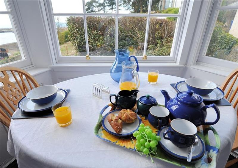 The dining room at Tulip Tree Apartment, Lyme Regis