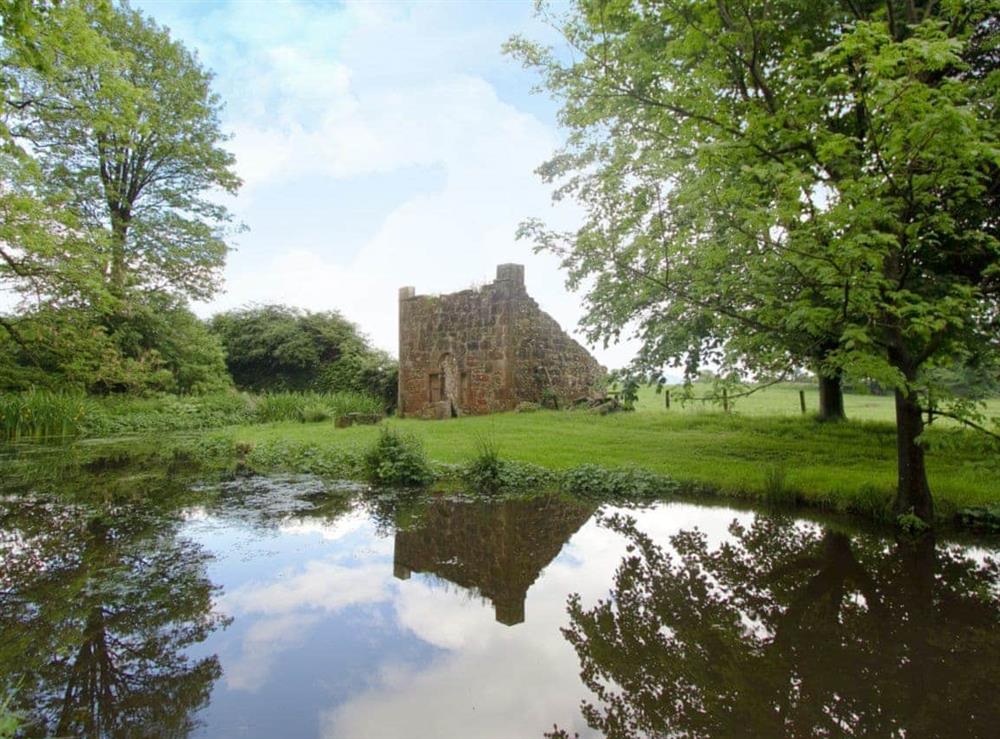 Take a stroll around the castle grounds at Tullibole Castle Longhouse in Crook of Devon, Kinross-shire., Kinross-Shire