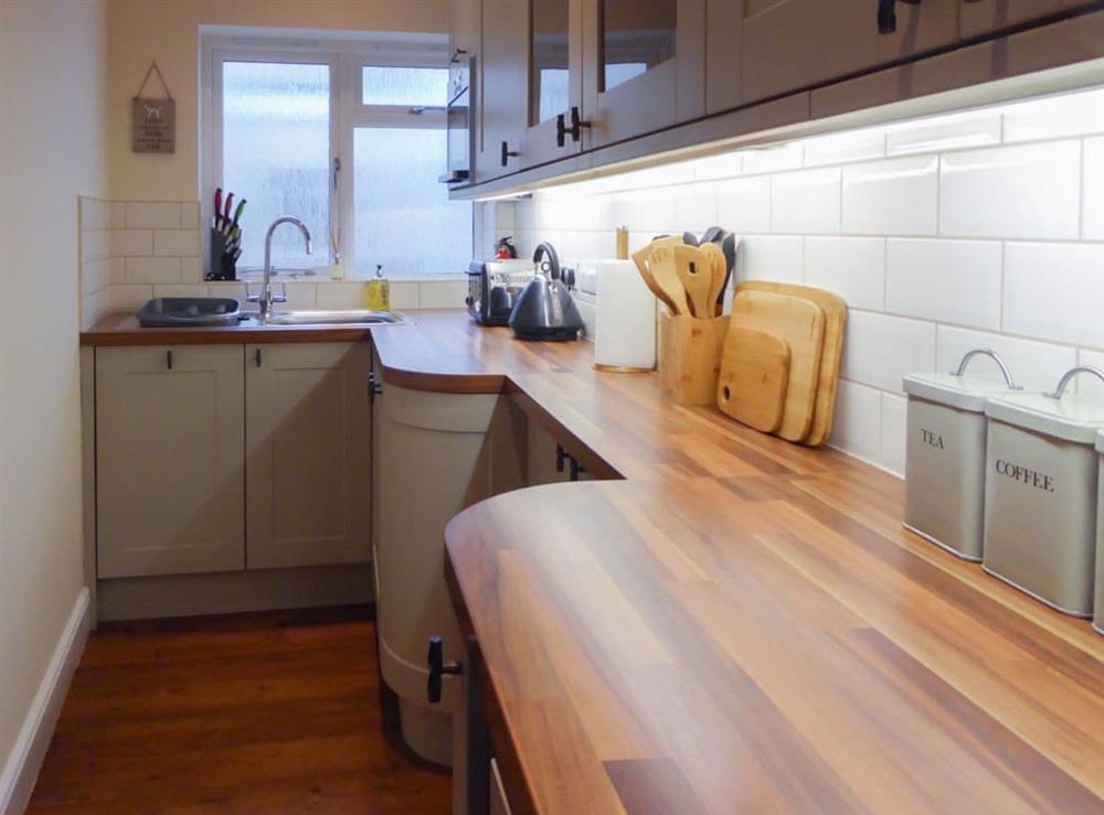 Fully equipped beautifully appointed kitchen at Tuppence Cottage in Dulverton, Somerset