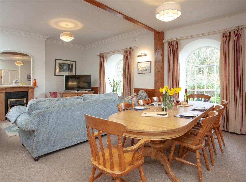 Dining Area at Turbine Cottage in Bow Creek, Nr Totnes, South Devon., Great Britain