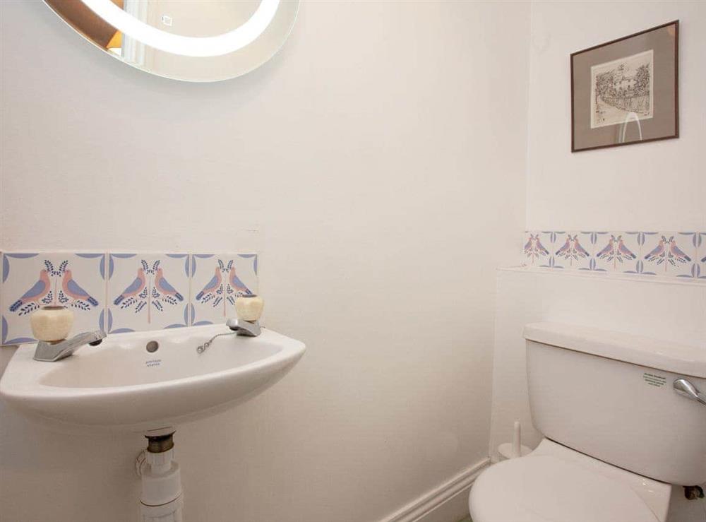 Sepatare toilet at Turbine Cottage in Bow Creek, Nr Totnes, South Devon., Great Britain