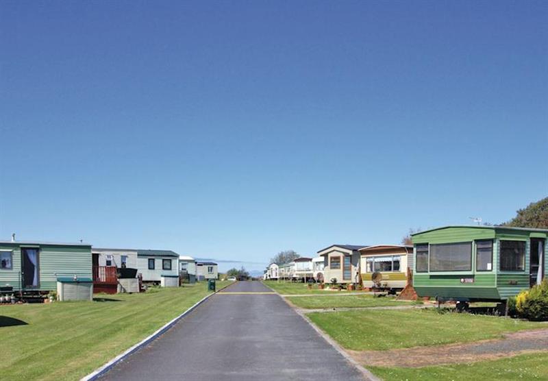 The park setting at Turnberry Holiday Park in Ayrshire, South-West Scotland
