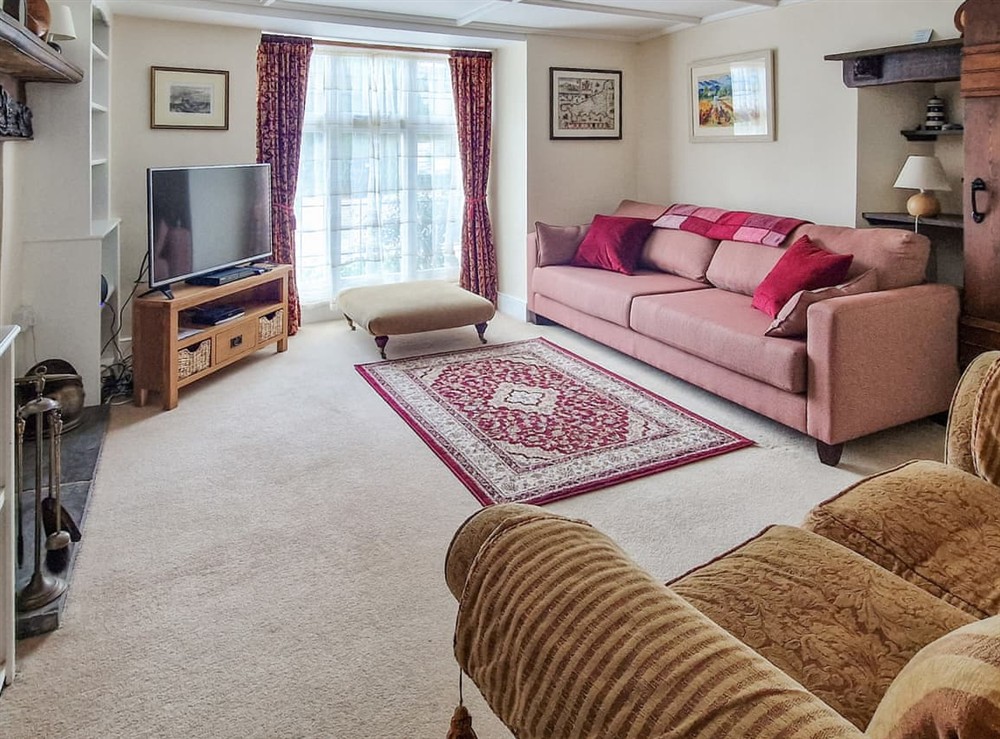 Living room at Turnpike Cottage in Gerrans, near Portscatho, Cornwall
