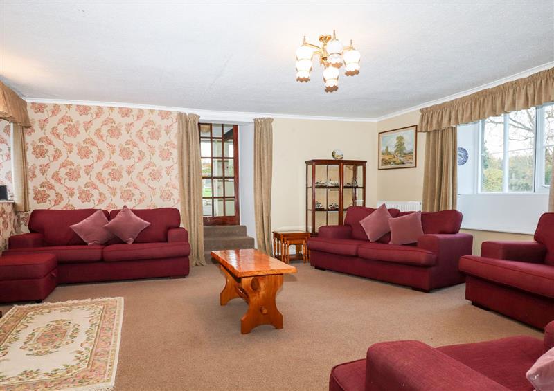 This is the living room at Twelve Oaks Farmhouse, Teigngrace near Newton Abbot