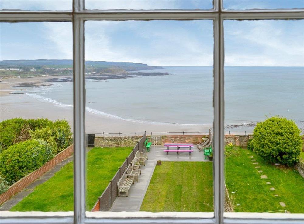 Sea views from the property at Twin Bays House in Scarborough, North Yorkshire., Great Britain