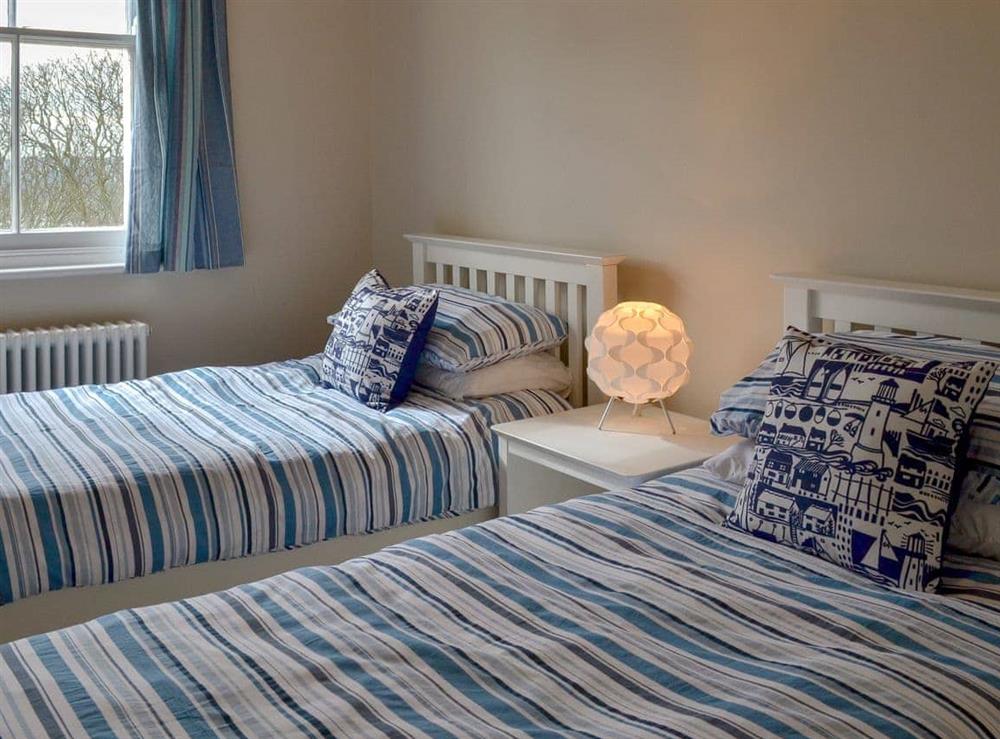 Twin bedroom at Twin Bays House in Scarborough, North Yorkshire., Great Britain