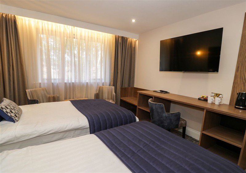 This is the bedroom (photo 2) at Twin Hotel Room, Dyserth