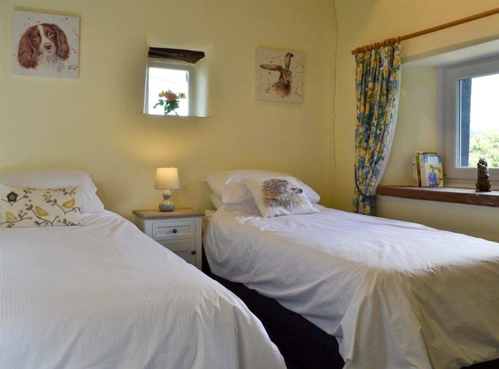 Twin bedroom at Twinkleberry Barn in Thackthwaite, near Cockermouth, Cumbria