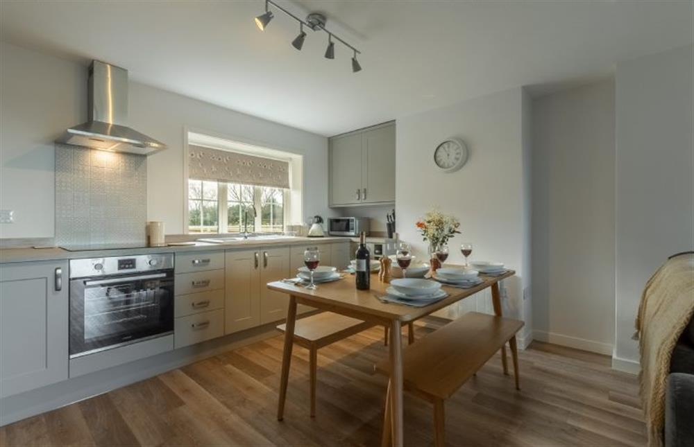 Ground floor: Kitchen/dining area at Twitchers Cottage, Titchwell near Kings Lynn