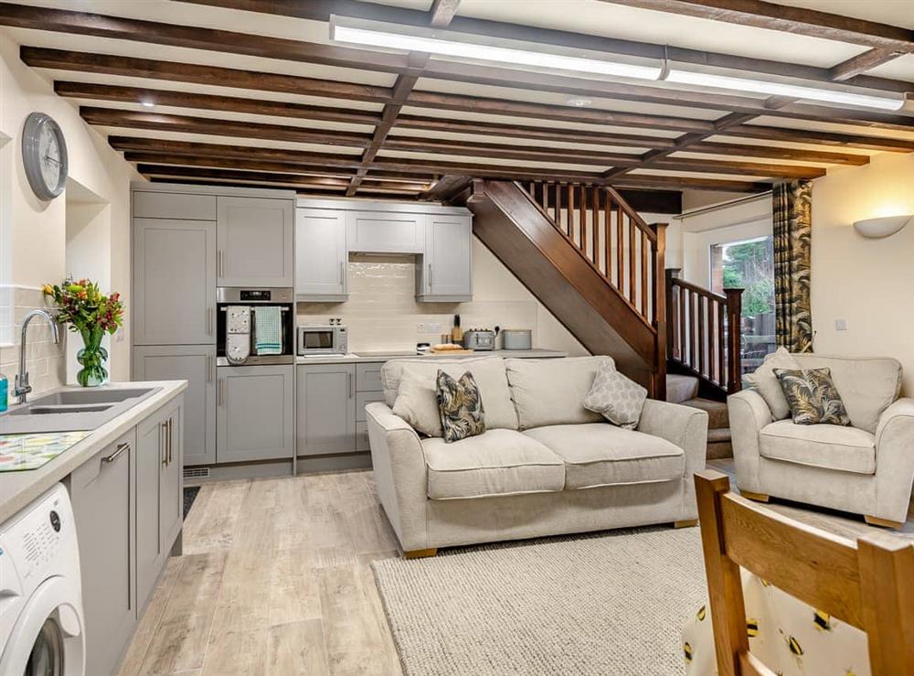 Open plan living space at Two Chainbridge Barns in Skegness, Lincolnshire