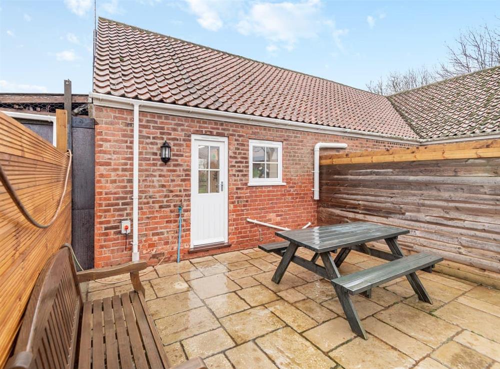 Patio at Two Chainbridge Barns in Skegness, Lincolnshire